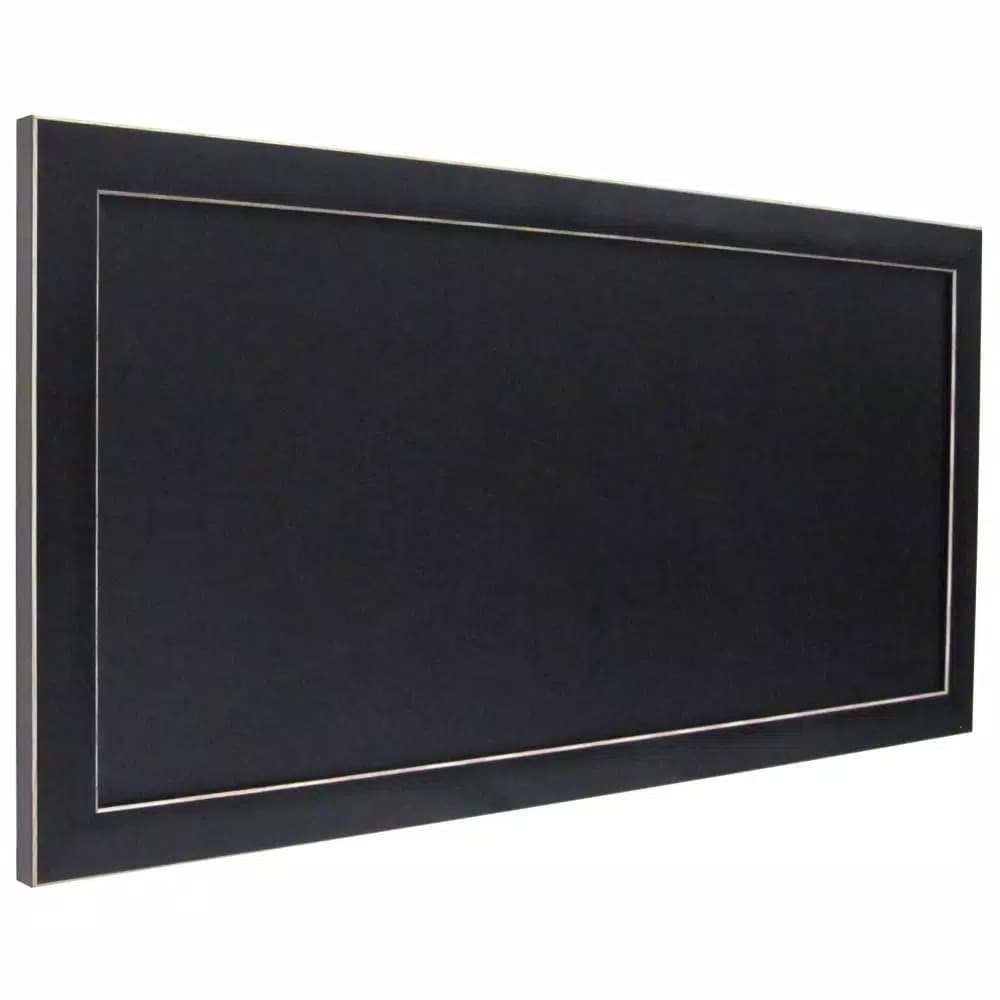 DesignOvation Wyeth Framed Magnetic Chalkboard Memo Board, 13 x 26 in.