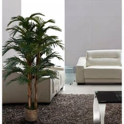 Vintage Home 5 ft. Realistic Silk Palm Tree with Wicker Basket Planter thumbnail 4