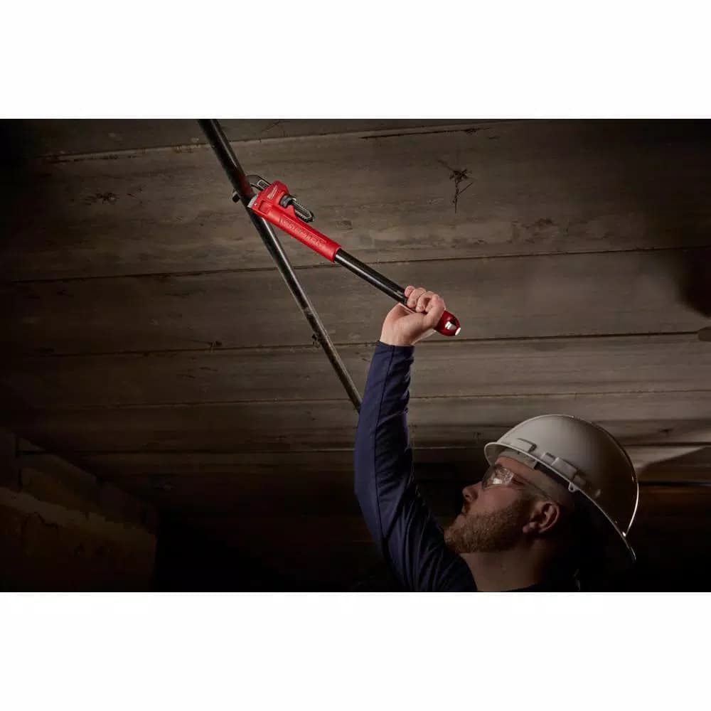 Milwaukee 48-22-7314 Cheater Adaptable Pipe Wrench with Interchangeable Handles