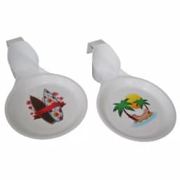 Unbranded Surfboard and Palm Tree Design Food and Drink Holder, 4-Pack thumbnail 1