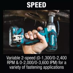 Makita 12V Max CXT Brushless 3/8 in. Square Drive Impact Wrench Kit (2.0 Ah) thumbnail 7