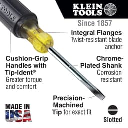 Klein Tools 8-Piece Assorted Screwdriver Set with Cushion Grip Handles thumbnail 2