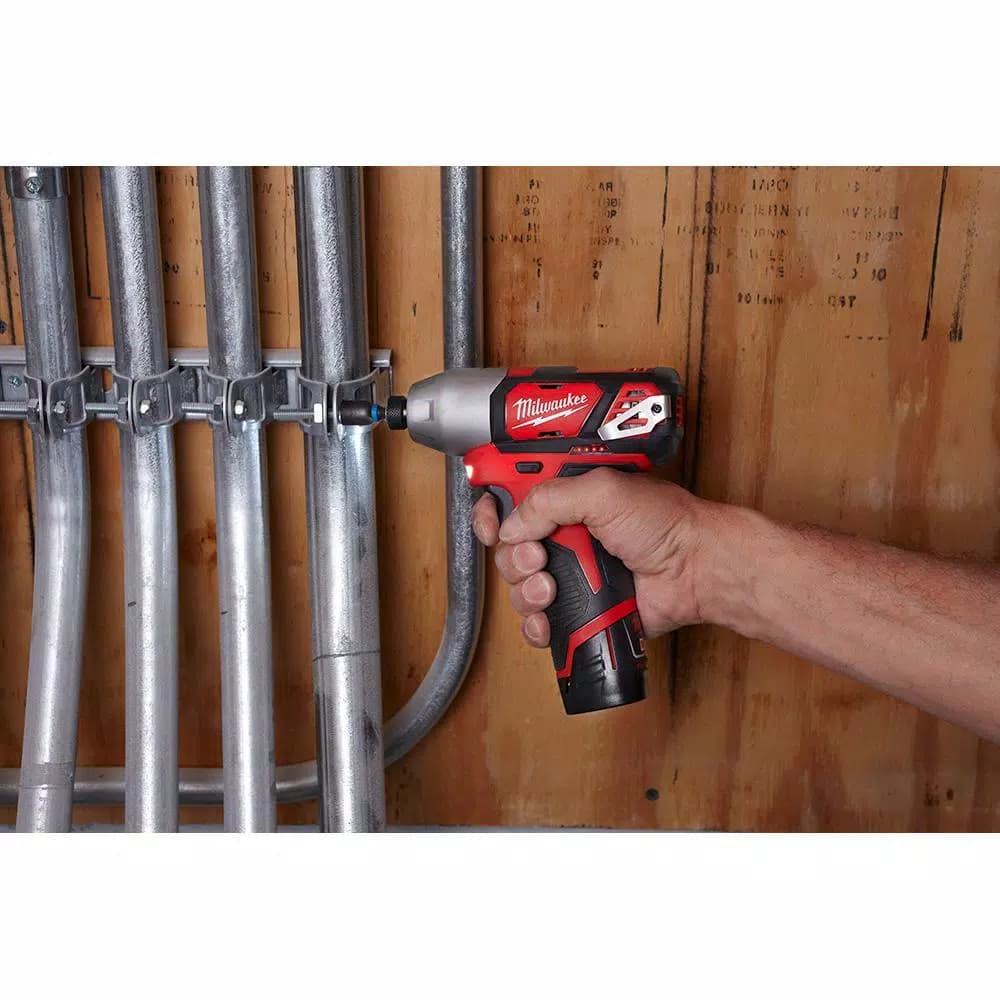 Milwaukee M12 12V Lithium-Ion Cordless 1/4 in. Hex Impact Driver (Tool Only)
