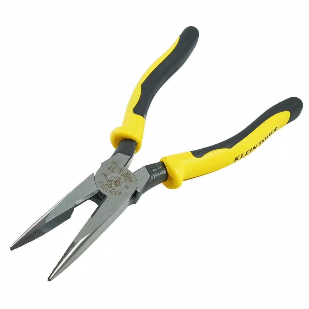 Klein Tools 8 in. Journeyman Heavy Duty Long Nose Side Cutting Pliers