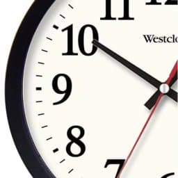 Westclox 14 in. Black Electric Wall Clock with Battery Backup thumbnail 3