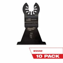 Milwaukee 2-1/2 in. High Carbon Steel Universal Fit Oscillating Multi-Tool Wood Blades, 10-Pack thumbnail 1
