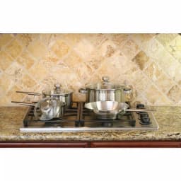 ExcelSteel 7-Piece 18/10 Stainless Steel Cookware Set with Brushed Finish thumbnail 6