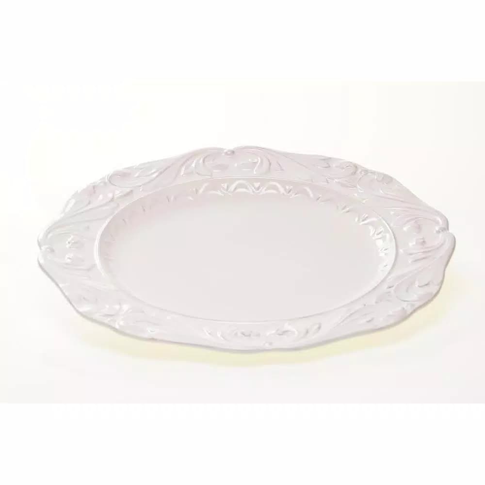 Certified International Firenze Ivory 16 in. Round Earthenware Platter