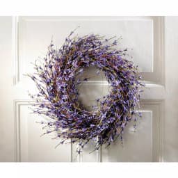Unbranded 19.7 in. Lavender-Inspired Purple Dried Flower Wreath, Cottage Style thumbnail 8