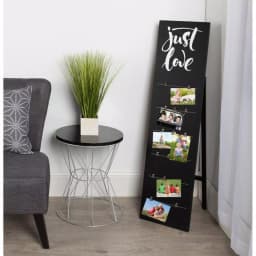 Kate and Laurel Erikson 48 in. Black Collage Picture Frame with Easel and Binder Clips thumbnail 5