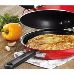 Cuisinart Chef's Classic 2-Piece 10 in. Aluminum Nonstick Frittata Pan Set, Red thumbnail 6