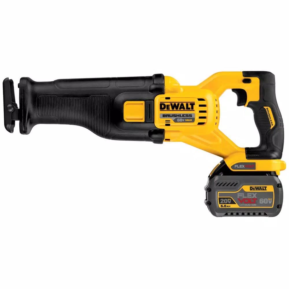 DEWALT FLEXVOLT 60V MAX Cordless Brushless Reciprocating Saw Kit with (2) 6.0 Ah Batteries