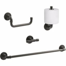 KOHLER Worth 24 in. Single Towel Bar in Oil-Rubbed Bronze thumbnail 2