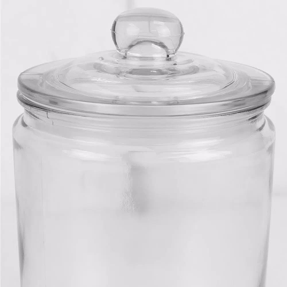 Unbranded Renaissance Collection Medium Glass Canister with Easy Grab Knob