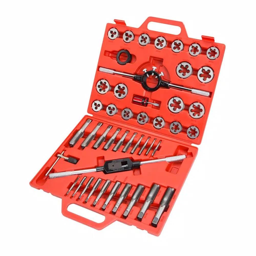 TEKTON 45-Piece Metric Tap and Die Set, Tungsten Alloy High Speed Steel