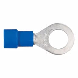 CURT Ring Terminals, 16-14 AWG Wire Gauge, 1/4 in Stud Size, Blue, 100-Pack thumbnail 2