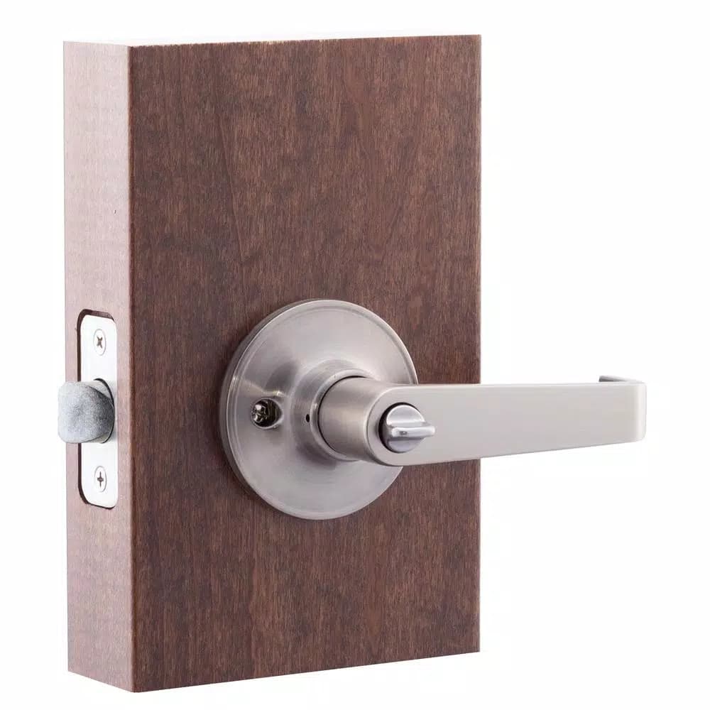 Copper Creek Avery Satin Stainless Steel Privacy Bed/Bath Door Lever