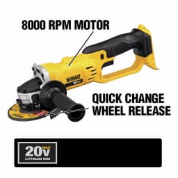 DEWALT 20V MAX Cordless 4.5 in. Angle Grinder with (1) 4.0Ah Battery thumbnail 3
