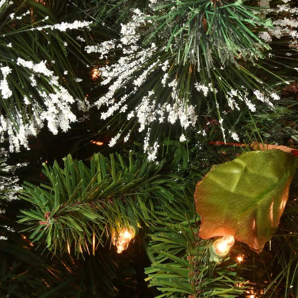 National Tree Company 6.5 ft. Wintry Pine Pre-Decorated Artificial Christmas Tree with 650 Clear Lights