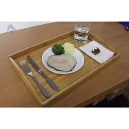 BergHOFF Eco-Friendly Bamboo Serving Tray, 17.5 in. Rectangle Tray for Breakfast in Bed and Coffee Tables thumbnail 3