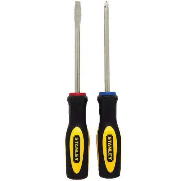 Stanley 2-Piece Screwdriver Set, #2 Phillips and 1/4 in. Flathead, Alloy Steel