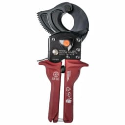Klein Tools Compact Ratcheting Cable Cutter - High-Leverage Hand Tool for Copper, Aluminum & Communication Cables thumbnail 1