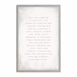 Petal Lane Home May This Home Be Filled Vintage Magnetic Memo Board with 2 in. Frame thumbnail 1