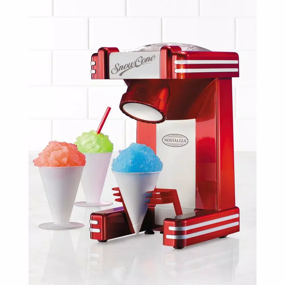 Nostalgia RSM702 Retro Series Single Snow Cone Maker, Red
