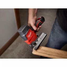 Milwaukee M12 12V Lithium-Ion Cordless Jig Saw Kit with 1.5 Ah Battery, Charger, and Tool Bag thumbnail 5