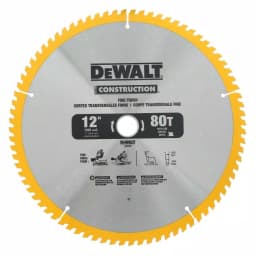 DEWALT 12 in. Corded Single Bevel Compound Miter Saw with 2-Pack Carbide Blade Set thumbnail 3