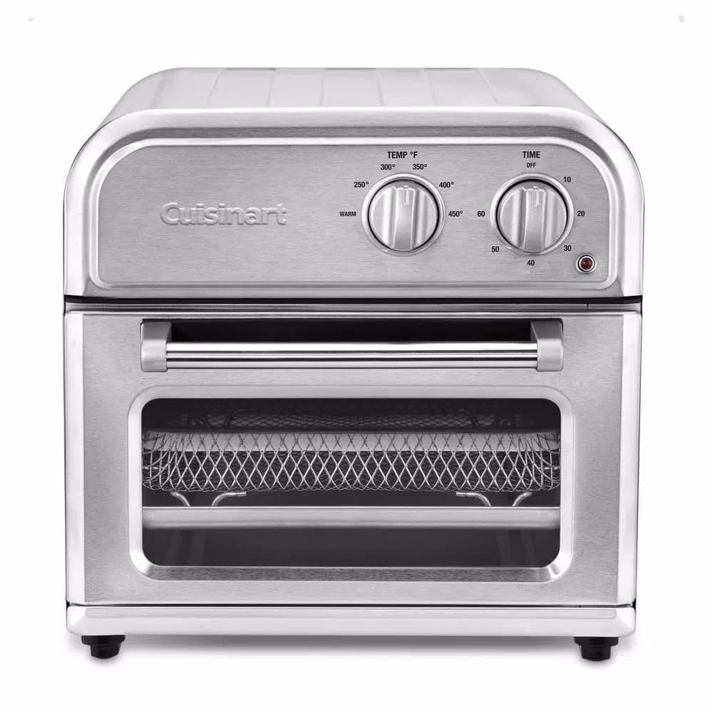 Cuisinart Compact Stainless Steel Air Fryer with Fry Basket and Drip Tray