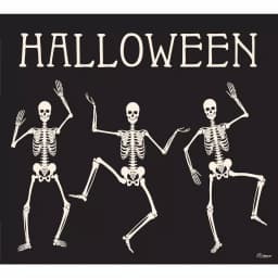 My Door Decor 7 ft. x 8 ft. Happy Halloween Skeleton Garage Door Mural Decor, Outdoor Vinyl thumbnail 4