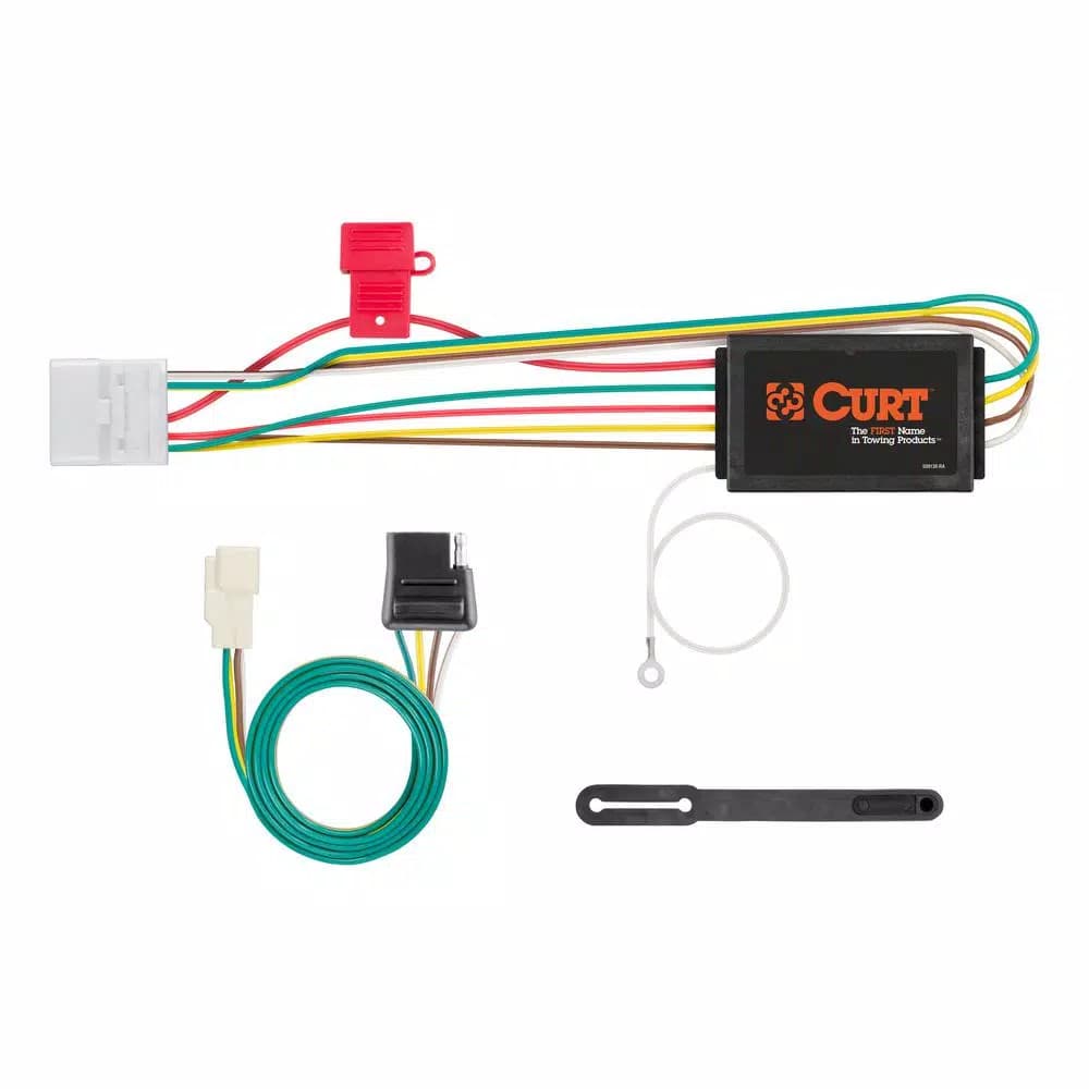 CURT Custom Vehicle-Trailer Wiring Harness, 4-Way Flat, for Toyota Highlander (OEM Tow Package Required)
