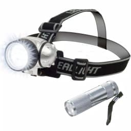 Stalwart 12 LED Ultra Bright Headlamp and 6 LED Flashlight Combo Set, Water Resistant thumbnail 1