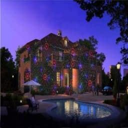 LEDMALL 3-Color RGB Outdoor Laser Projector Lights with RF Remote and 8 Moving Patterns thumbnail 7