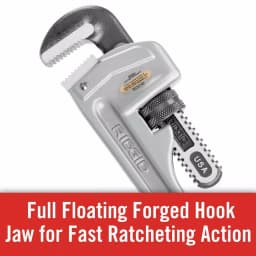RIDGID 814 14 in. Aluminum Straight Pipe Wrench thumbnail 11