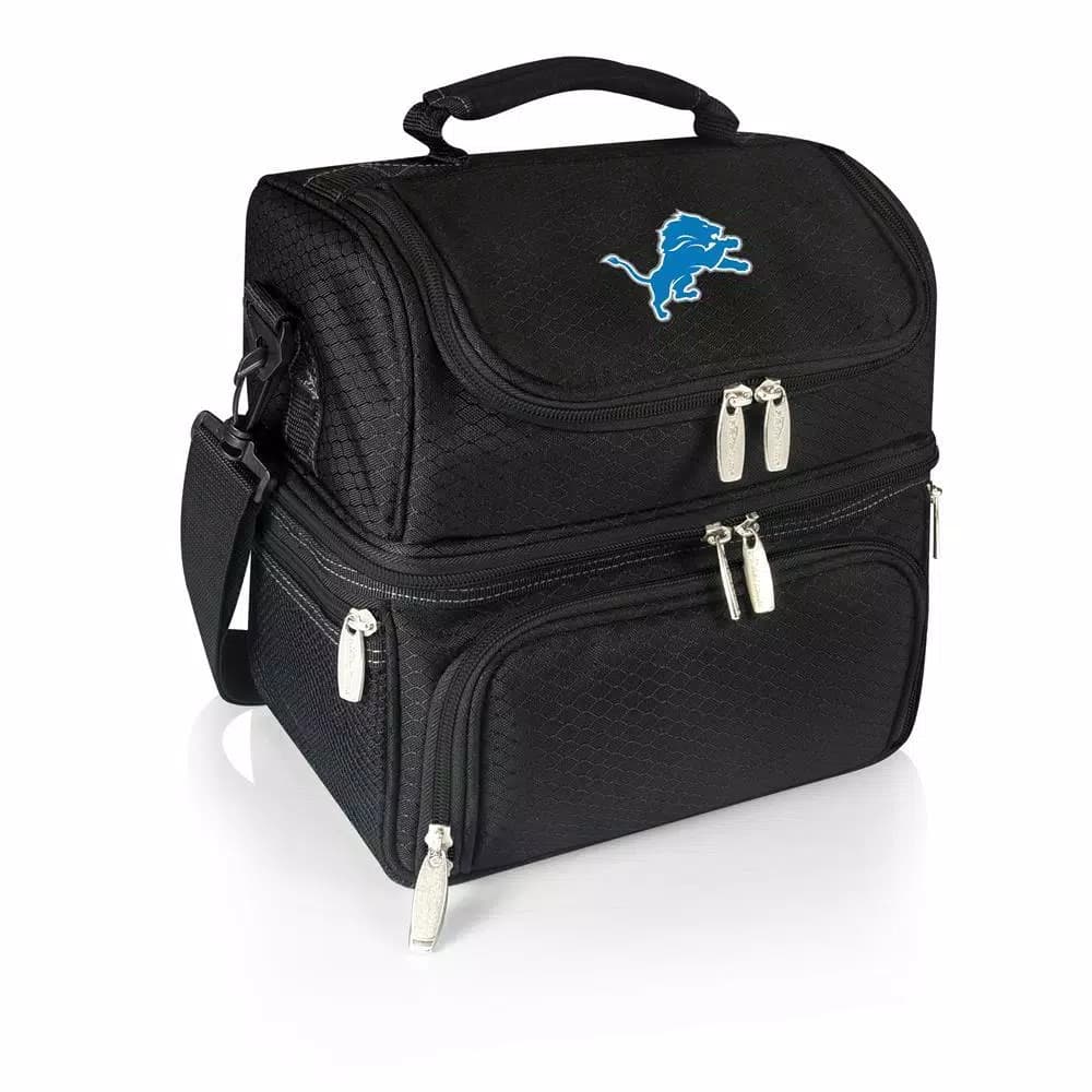 ONIVA Pranzo Detroit Lions Black Insulated Lunch Bag with Cutlery Set