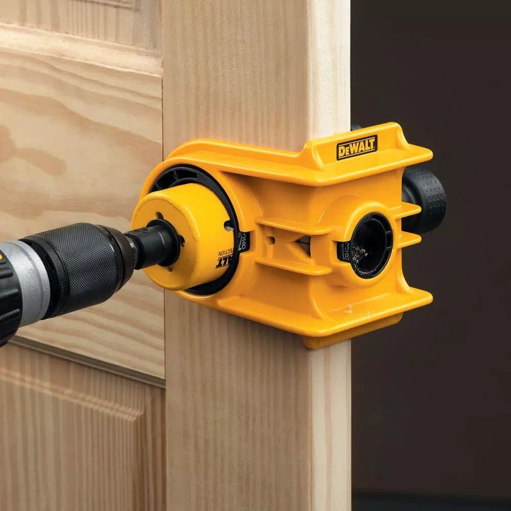 DEWALT Door Lock Installation Kit for Wood and Metal Doors