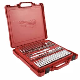 Milwaukee 3/8 in. Drive SAE/Metric Ratchet and Socket Set, 56-Piece Mechanics Tool Kit thumbnail 7