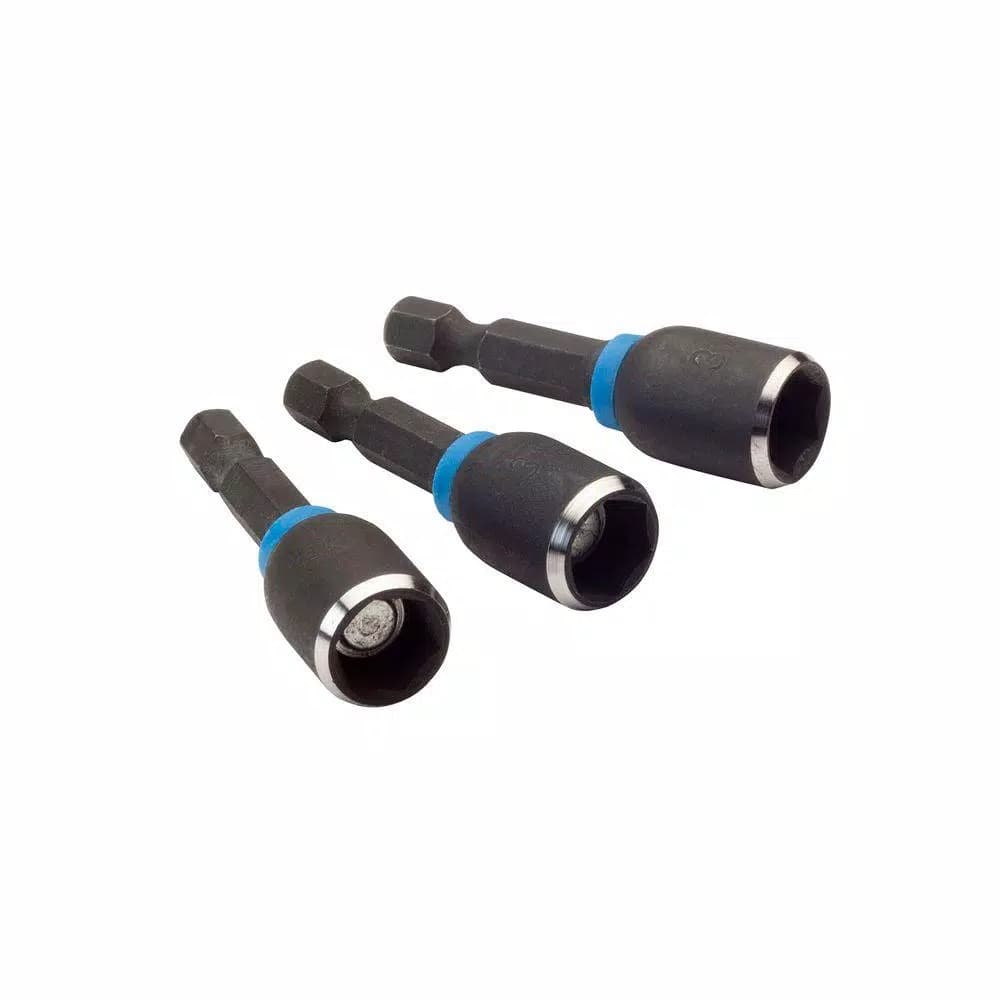 Milwaukee SHOCKWAVE 3/8 in. x 1-7/8 in. Magnetic Nut Driver 3-Pack