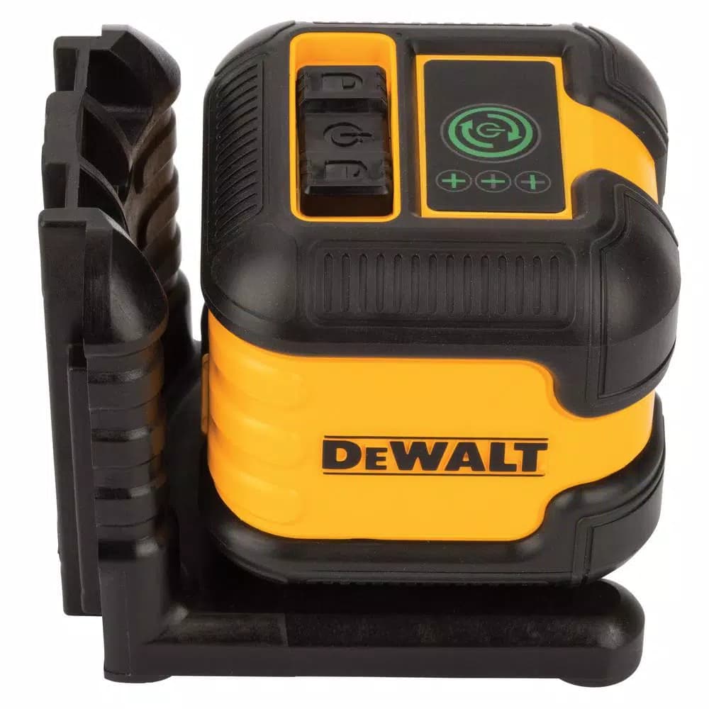 DEWALT Green Self-Leveling Cross Line Laser Level, 55 ft. Range, with Case and (2) AA Batteries