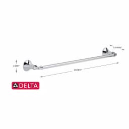 Delta Ashlyn 24 in. Towel Bar in Chrome thumbnail 3