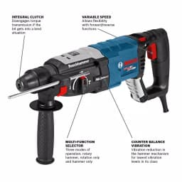 Bosch GBH2-28 Bulldog Xtreme Max 8.5 Amp SDS-Plus Rotary Hammer Drill, Reconditioned thumbnail 2