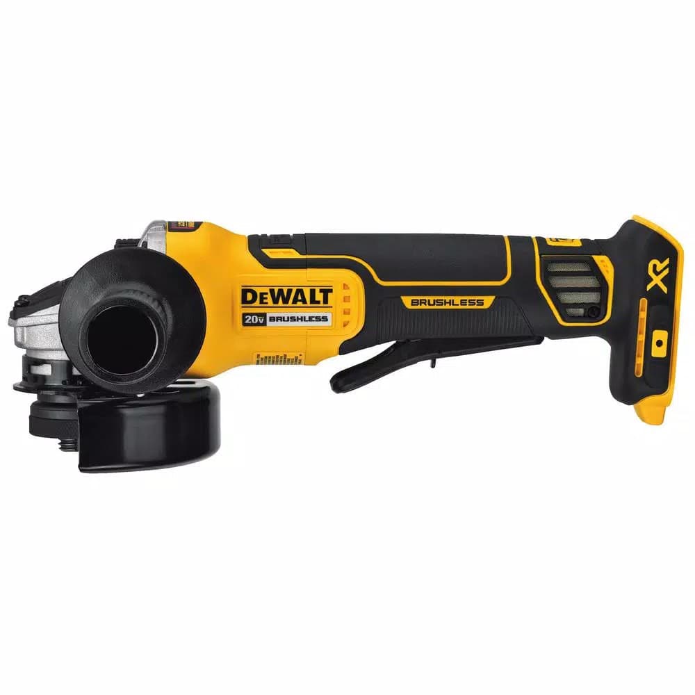 DEWALT 20V MAX XR Brushless 4-1/2 in. Paddle Switch Angle Grinder with Kickback Brake (Tool Only)