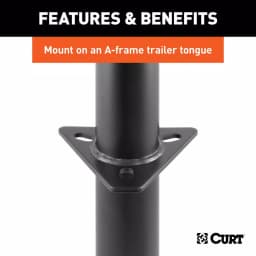 CURT A-Frame Trailer Jack with Top Handle, 5,000 lbs. Capacity, 14 in. Travel thumbnail 3
