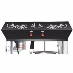 Great Northern Foundation 4 oz. Black Hot Oil Popcorn Machine with Cart thumbnail 2