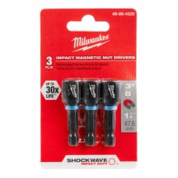 Milwaukee SHOCKWAVE 3/8 in. x 1-7/8 in. Magnetic Nut Driver 3-Pack thumbnail 2