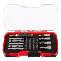 Stalwart 26-Piece Power Bit and SAE Nut Driver Set with Ergonomic Handle and Storage Case thumbnail 2