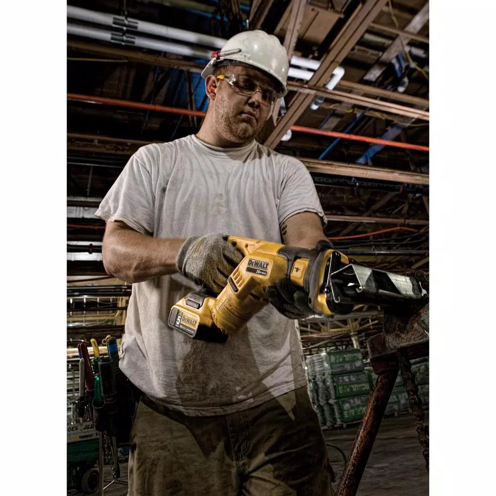 DEWALT 20V MAX Cordless Compact Reciprocating Saw with 5.0Ah Battery