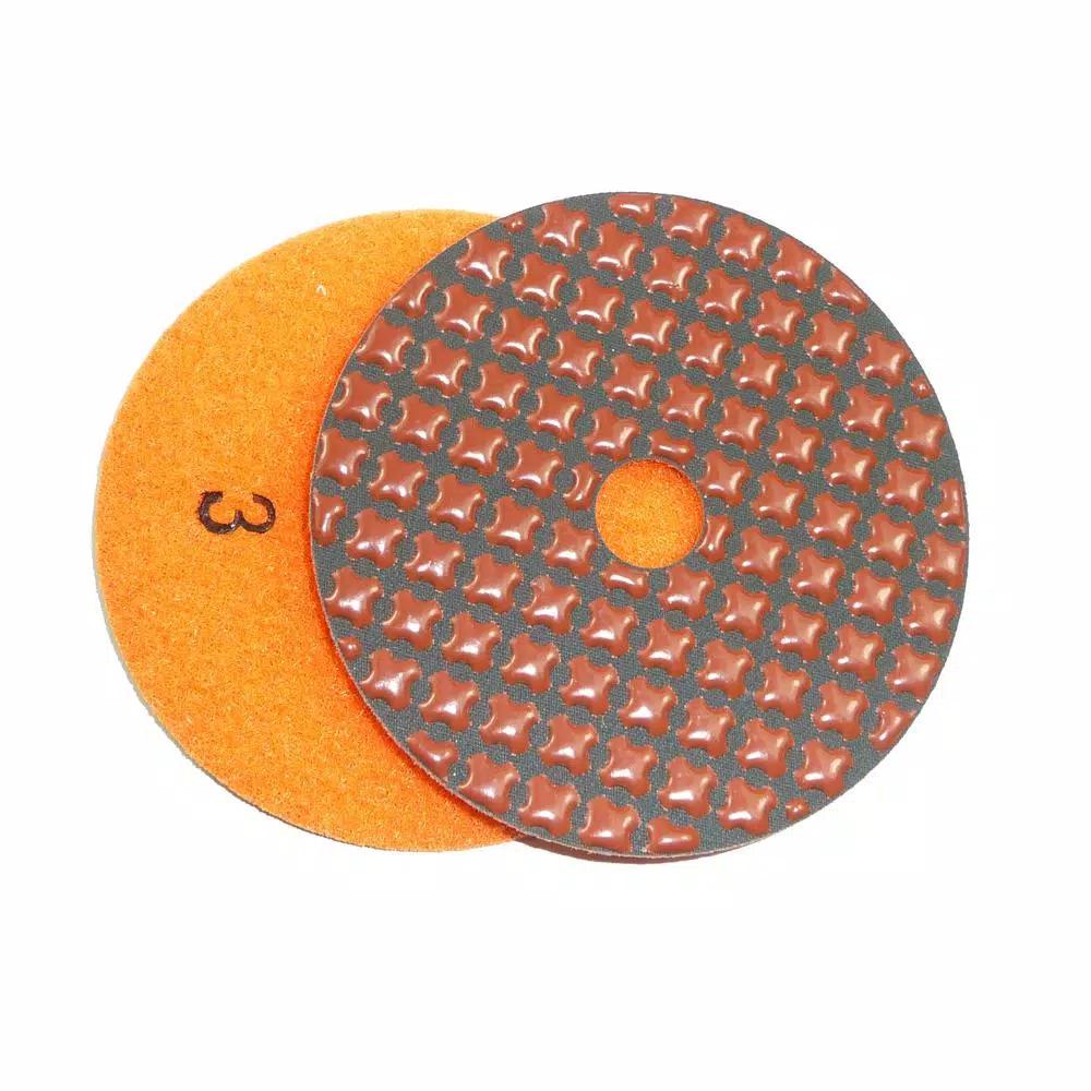 Monster 4 in. 5-Step Dry Diamond Polishing Pads Set, 5-Piece Velcro Attachment